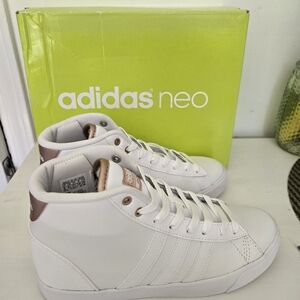 Adidas Neo White High-Top Sneakers